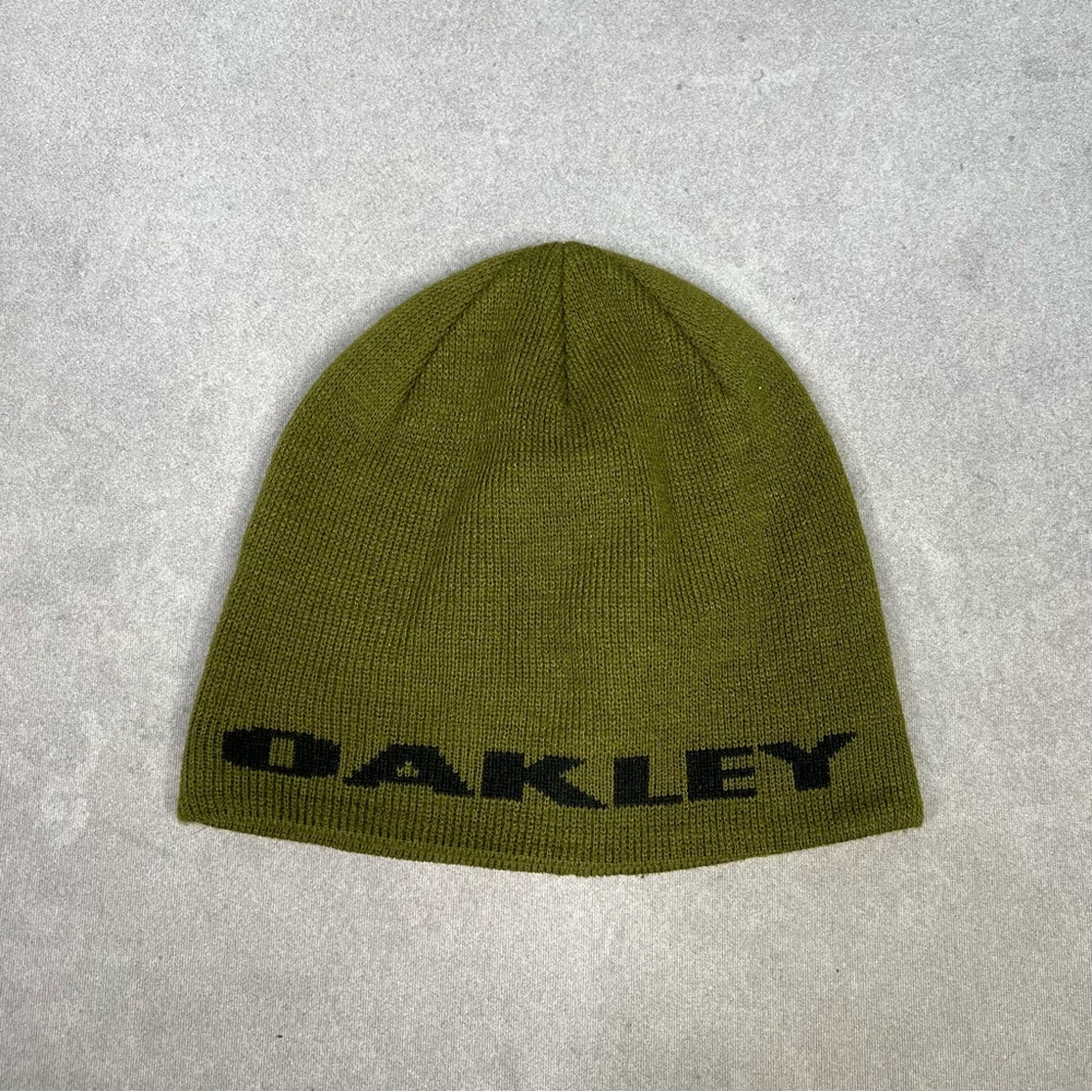 Oakley Olive Green Beanie with Black Logo
